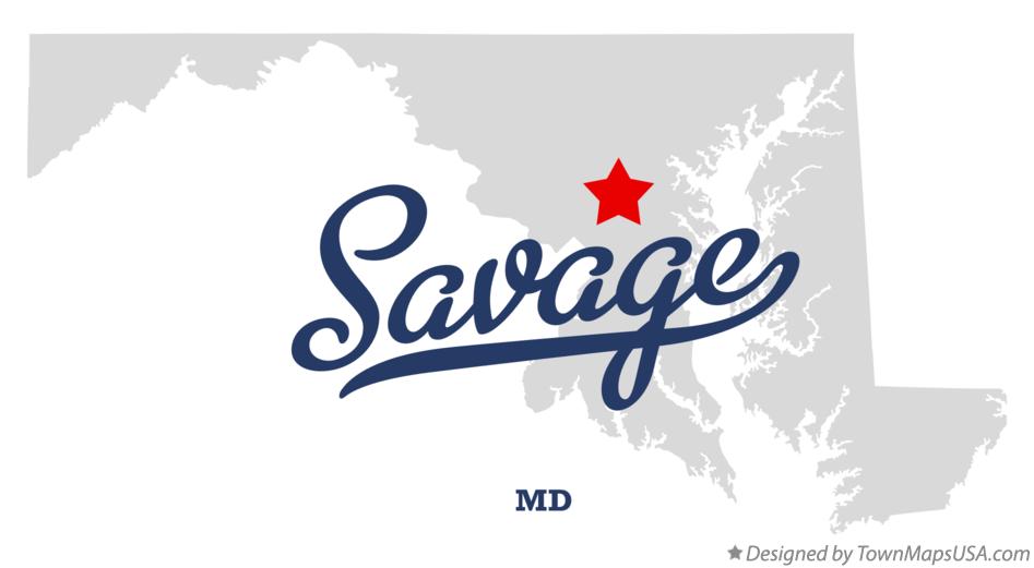 Map of Savage Maryland MD