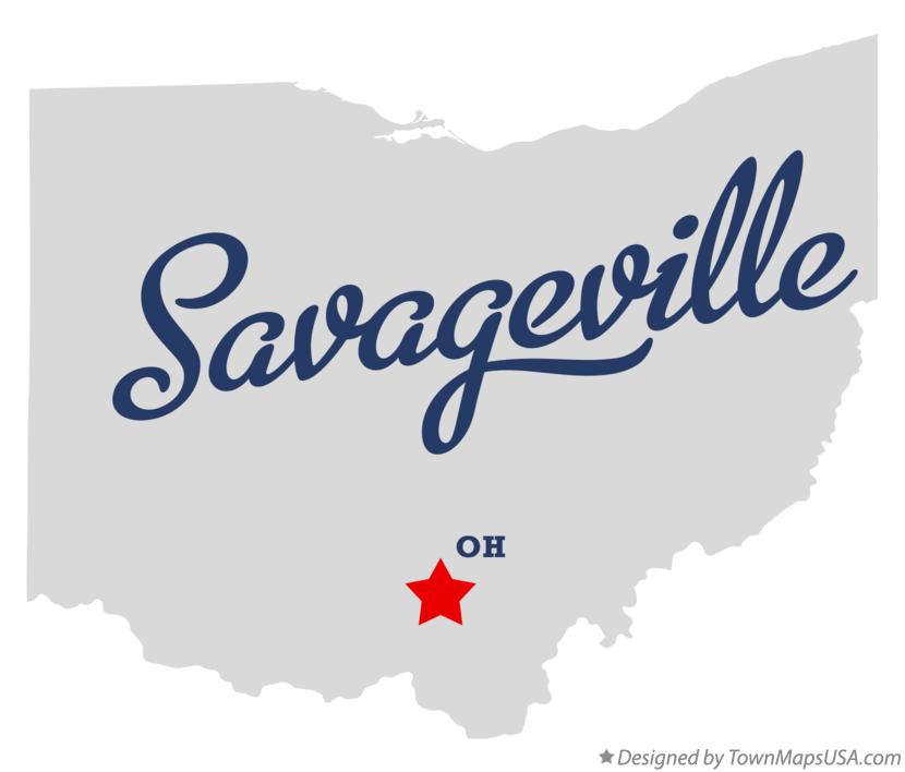 Map of Savageville Ohio OH