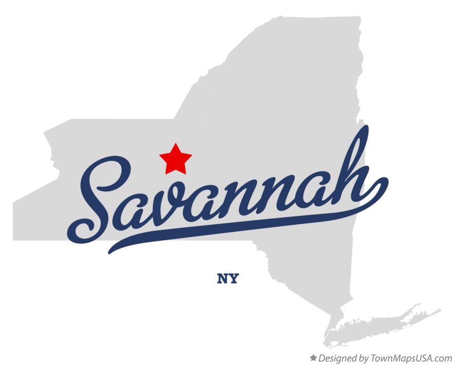Map of Savannah New York NY