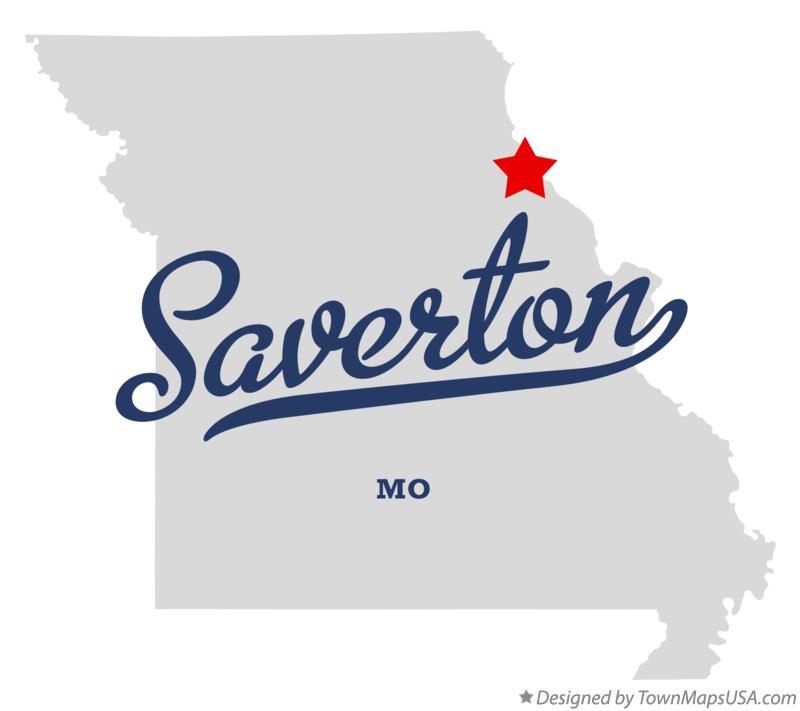 Map of Saverton Missouri MO