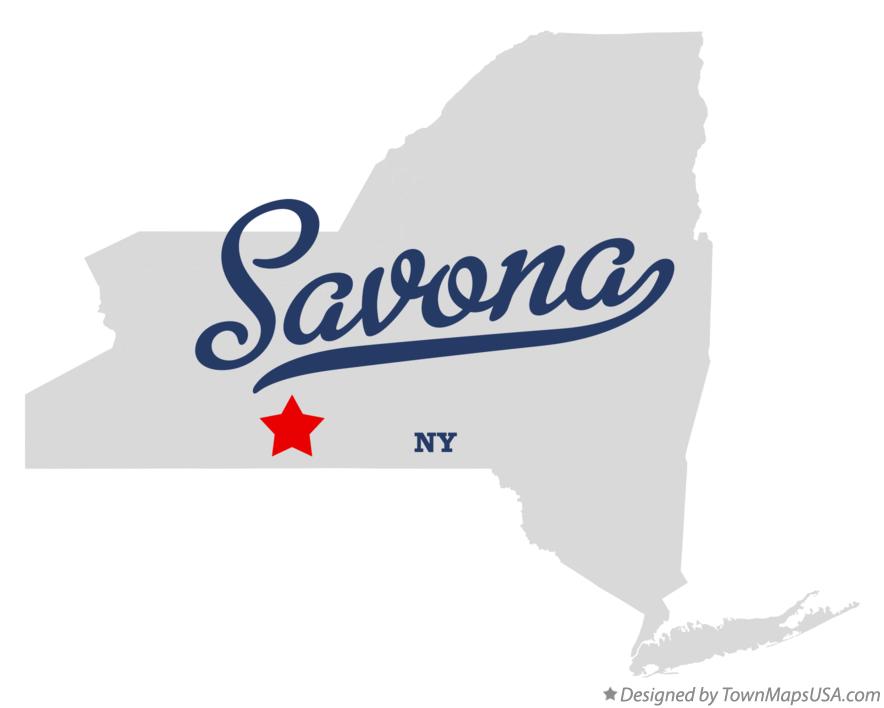Map of Savona New York NY