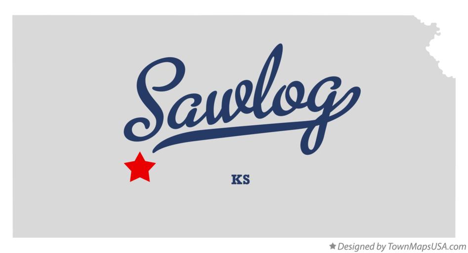 Map of Sawlog Kansas KS