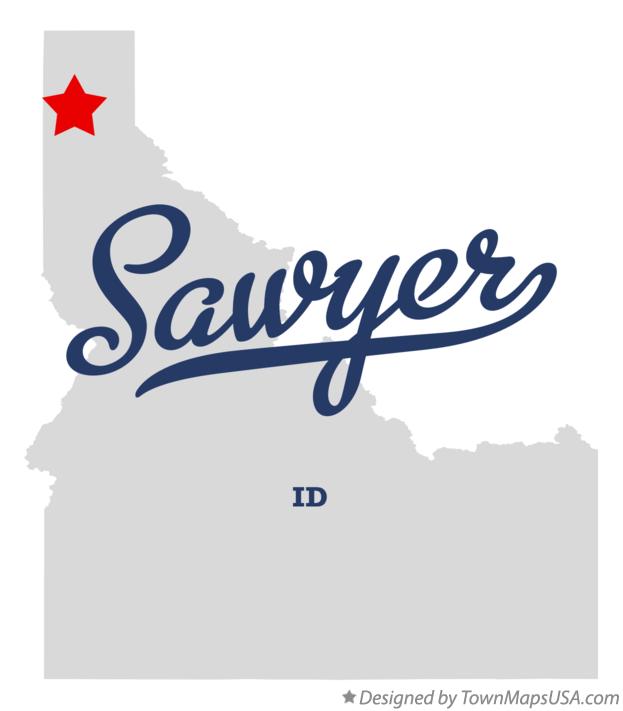Map of Sawyer Idaho ID