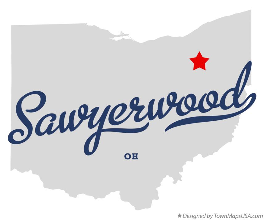 Map of Sawyerwood Ohio OH