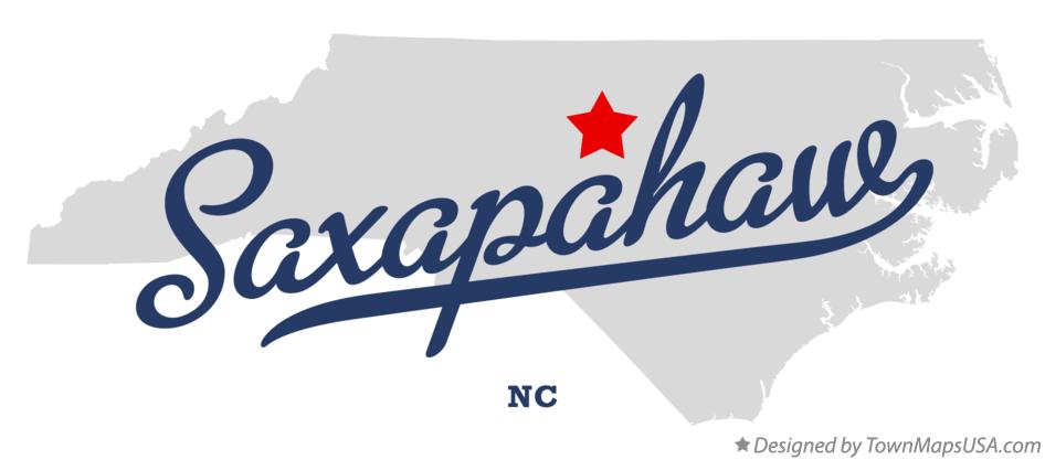 Map of Saxapahaw North Carolina NC