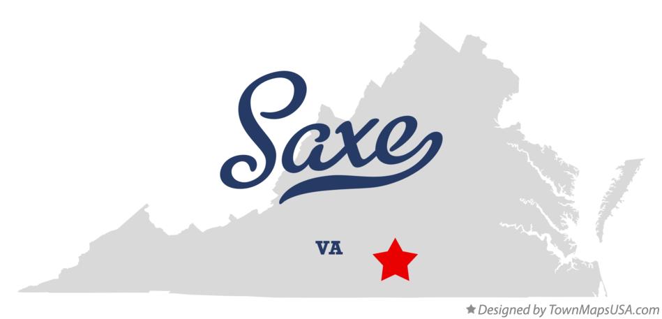 Map of Saxe Virginia VA