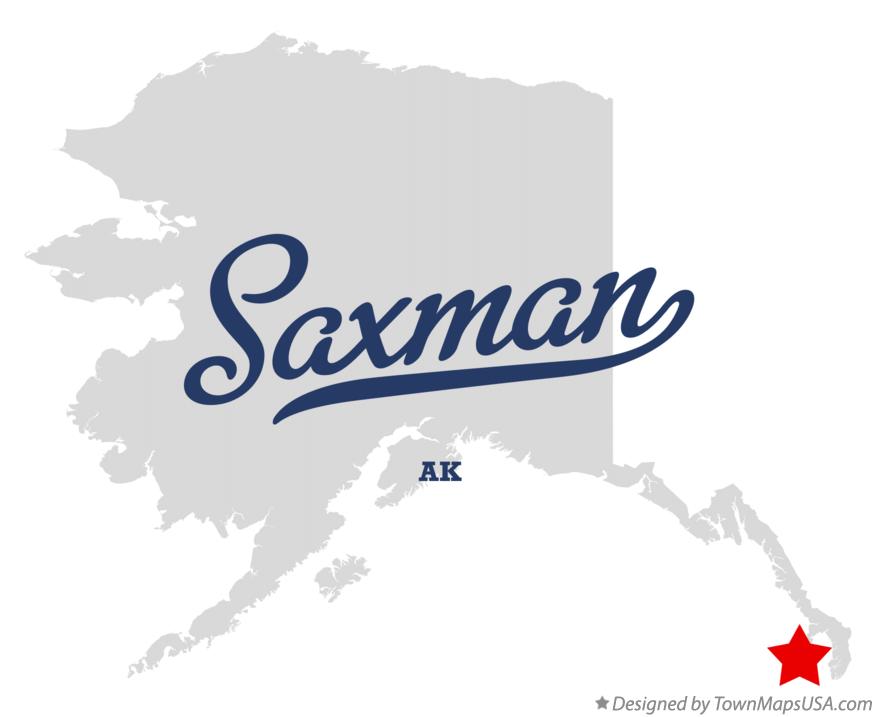 Map of Saxman Alaska AK