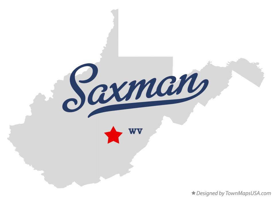 Map of Saxman West Virginia WV