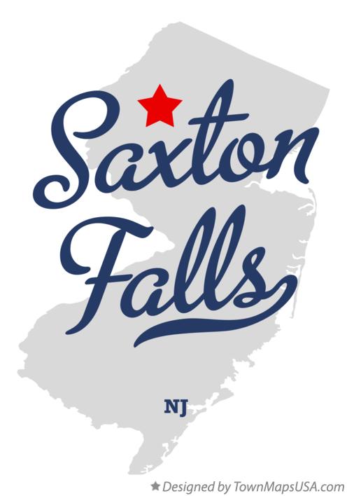 Map of Saxton Falls New Jersey NJ