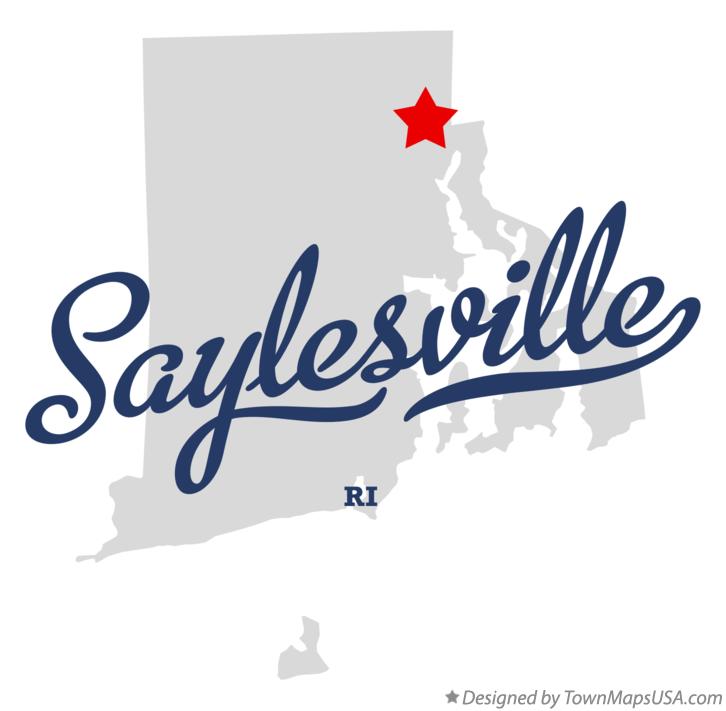 Map of Saylesville Rhode Island RI