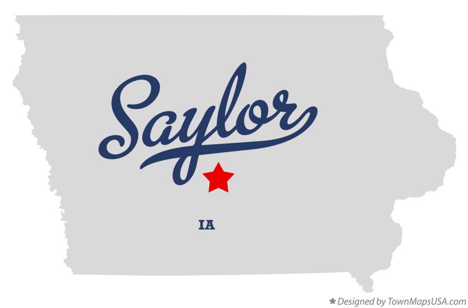 Map of Saylor Iowa IA