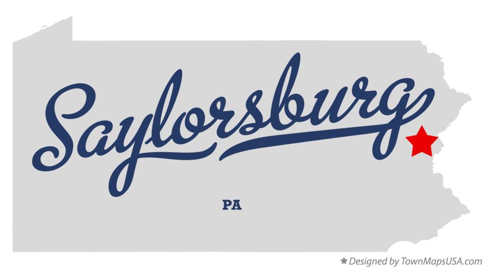 Map of Saylorsburg Pennsylvania PA
