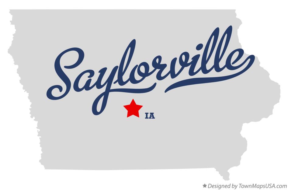 Map of Saylorville Iowa IA