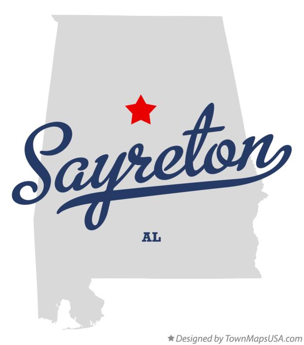 Map of Sayreton Alabama AL