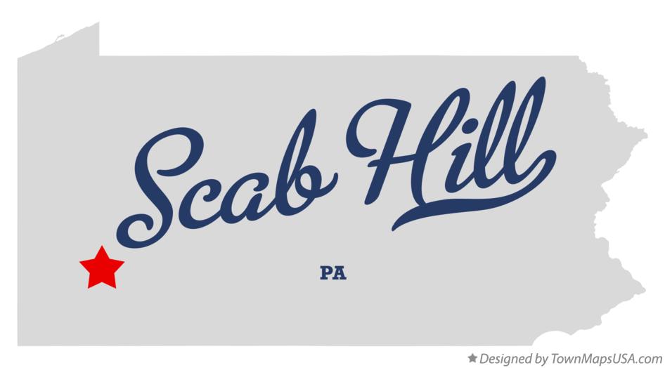 Map of Scab Hill Pennsylvania PA