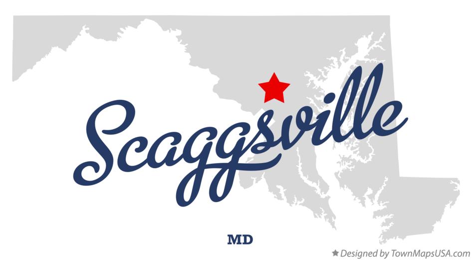Map of Scaggsville Maryland MD