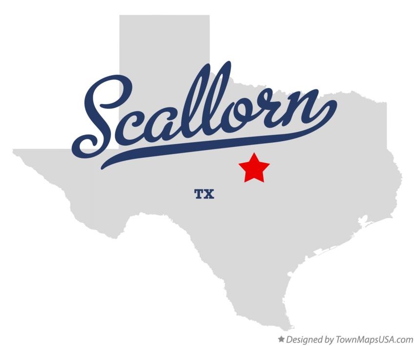 Map of Scallorn Texas TX