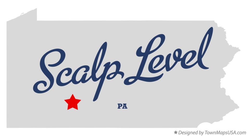 Map of Scalp Level Pennsylvania PA