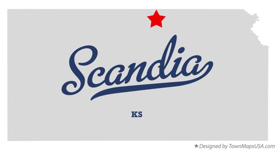 Map of Scandia Kansas KS