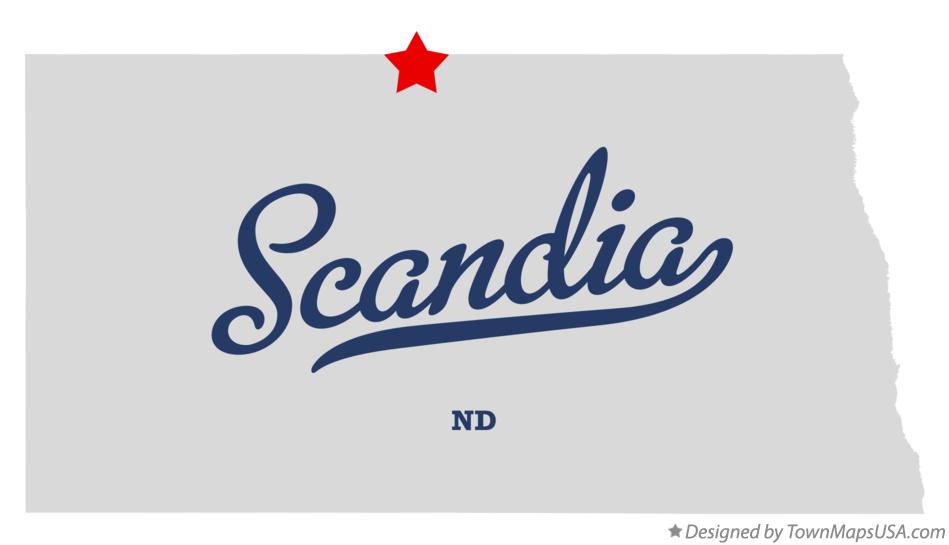 Map of Scandia North Dakota ND