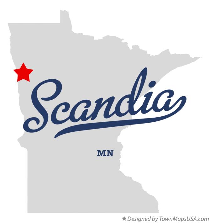 Map of Scandia Minnesota MN