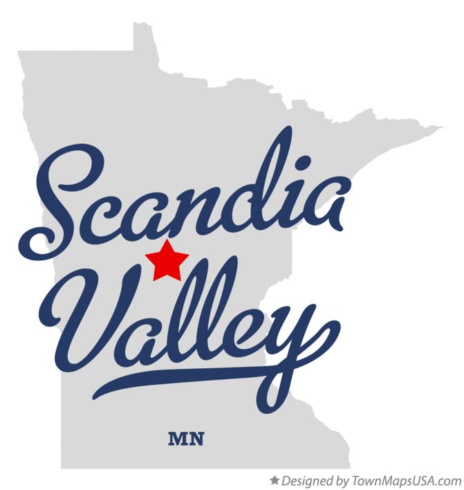 Map of Scandia Valley Minnesota MN