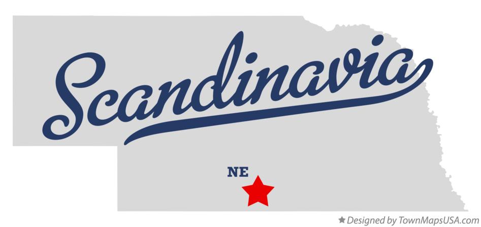 Map of Scandinavia Nebraska NE
