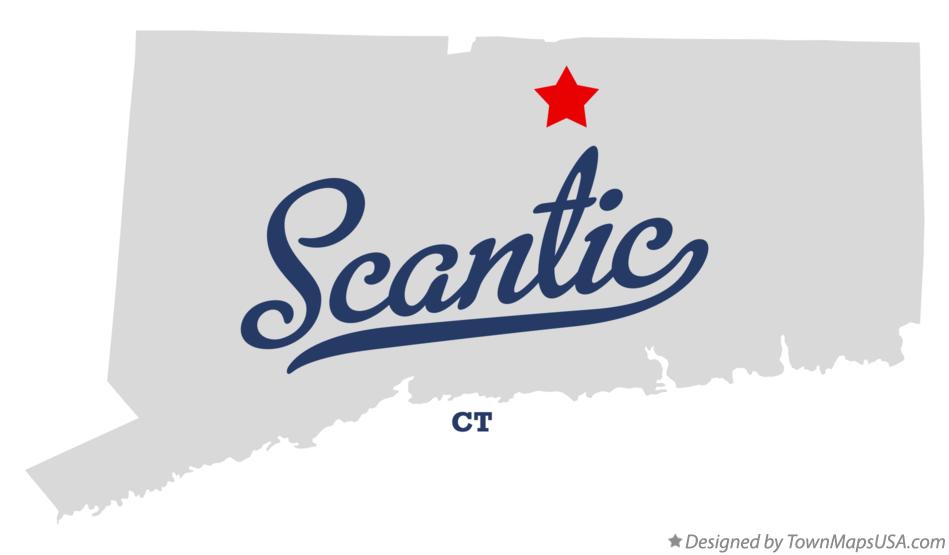 Map of Scantic Connecticut CT