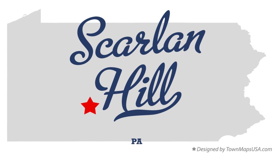 Map of Scarlan Hill Pennsylvania PA