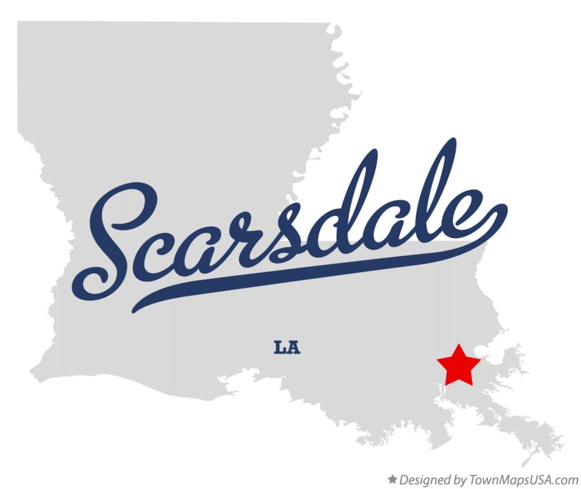 Map of Scarsdale Louisiana LA