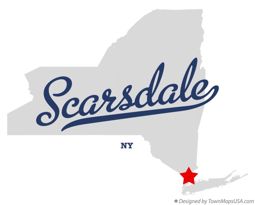 Map of Scarsdale New York NY