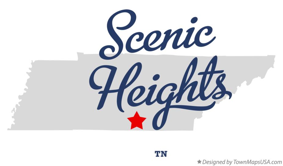 Map of Scenic Heights Tennessee TN