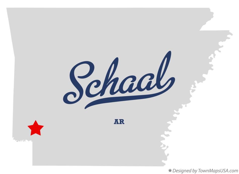 Map of Schaal Arkansas AR