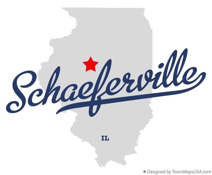 Map of Schaeferville Illinois IL