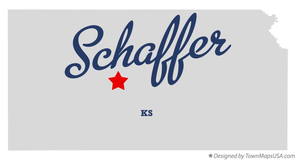 Map of Schaffer Kansas KS