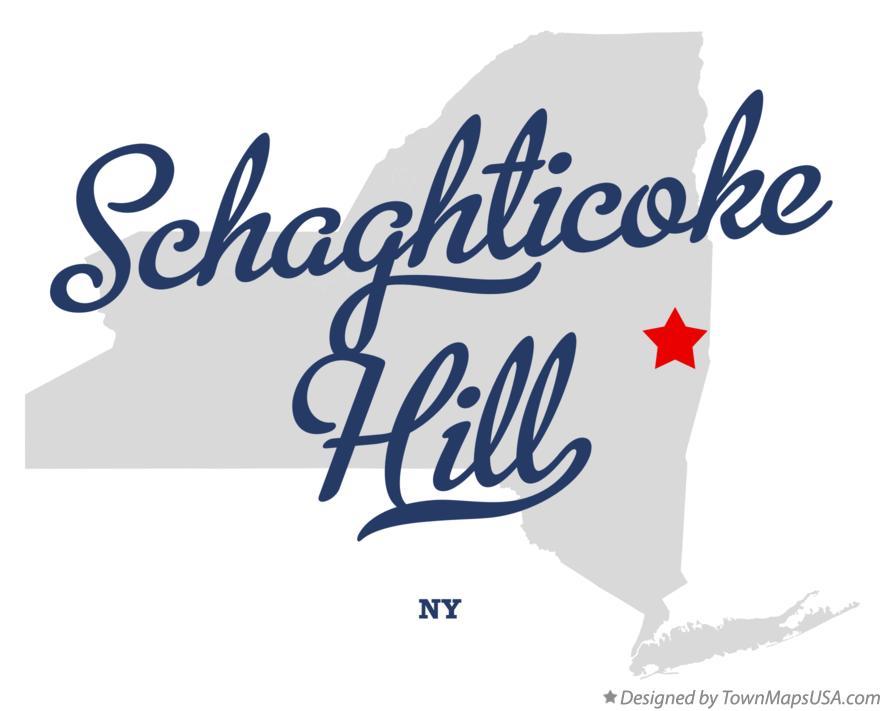 Map of Schaghticoke Hill New York NY