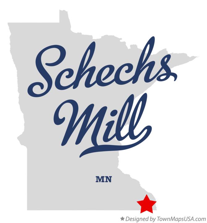 Map of Schechs Mill Minnesota MN