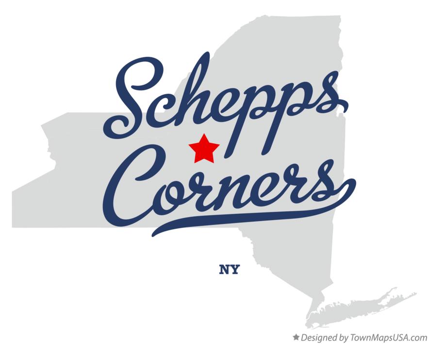 Map of Schepps Corners New York NY