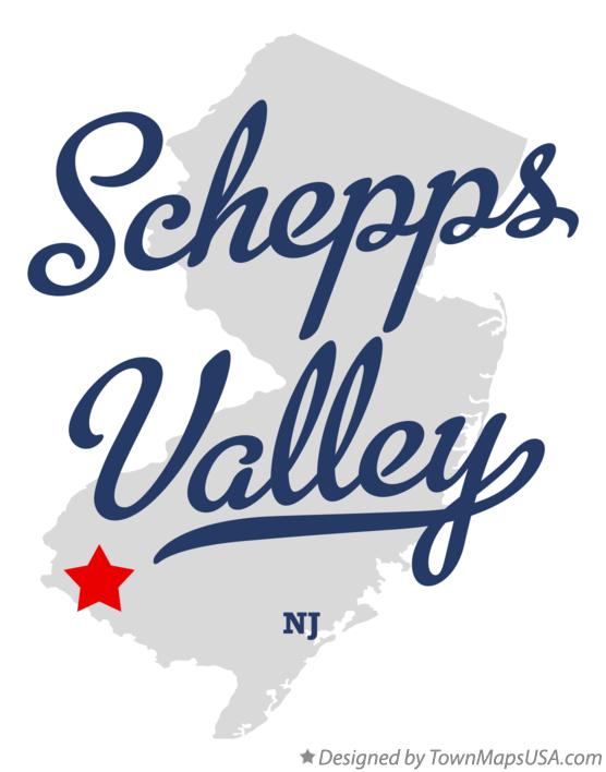 Map of Schepps Valley New Jersey NJ
