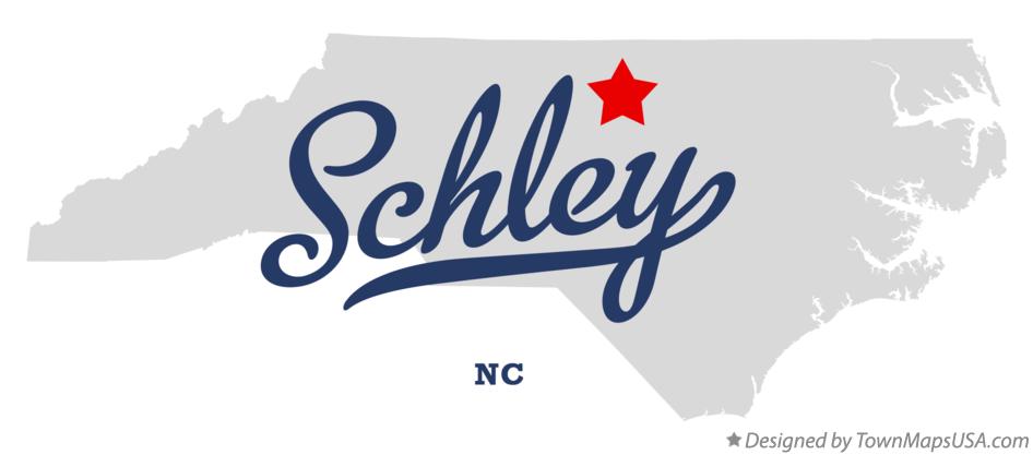 Map of Schley North Carolina NC