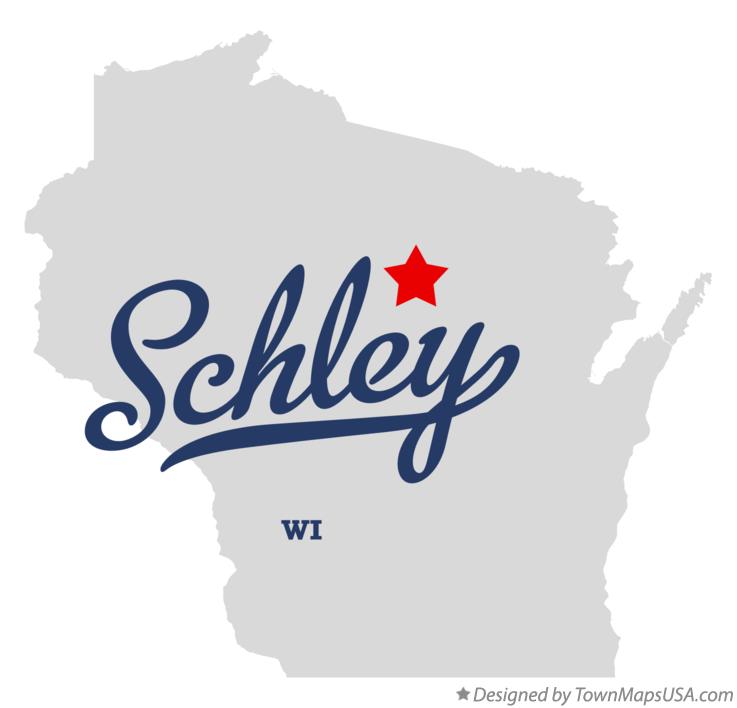 Map of Schley Wisconsin WI