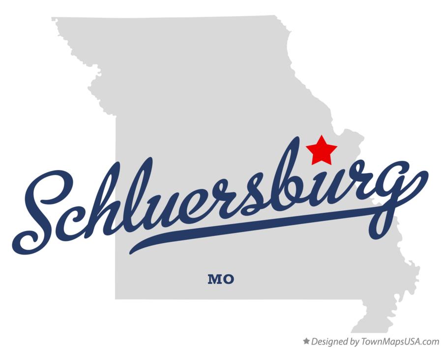 Map of Schluersburg Missouri MO