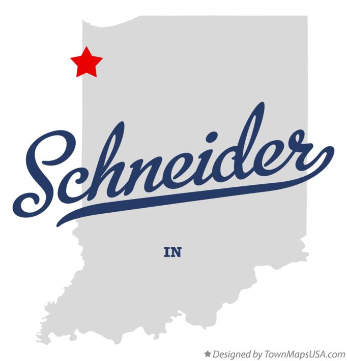Map of Schneider Indiana IN