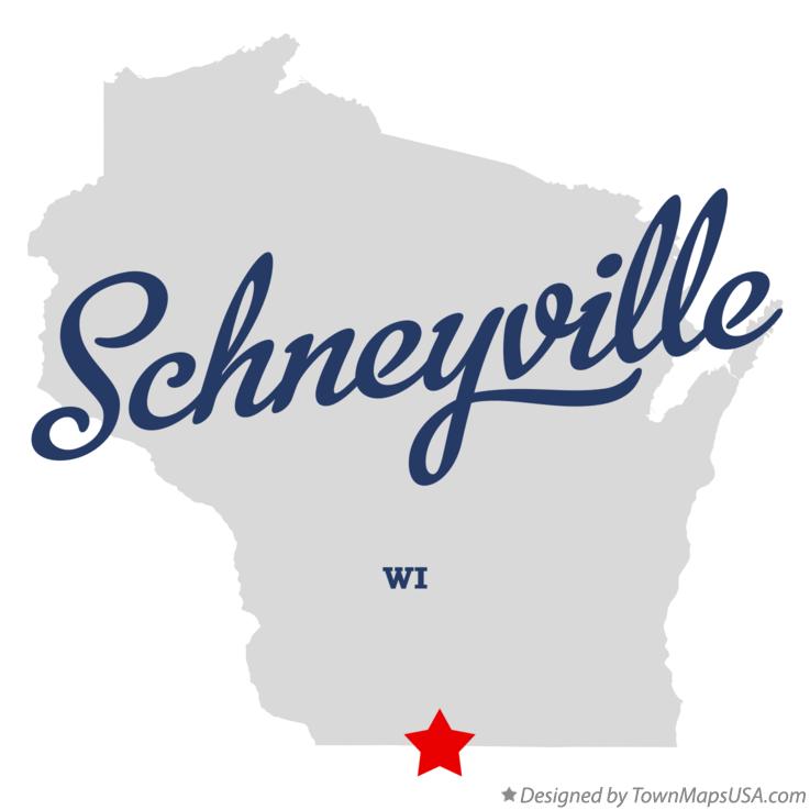 Map of Schneyville Wisconsin WI