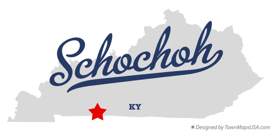 Map of Schochoh Kentucky KY