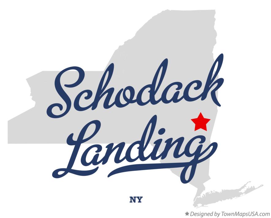 Map of Schodack Landing New York NY