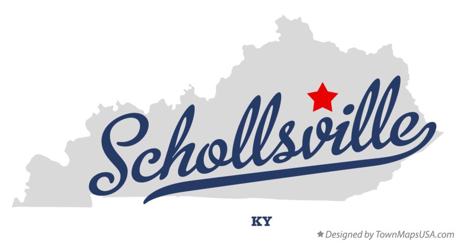 Map of Schollsville Kentucky KY