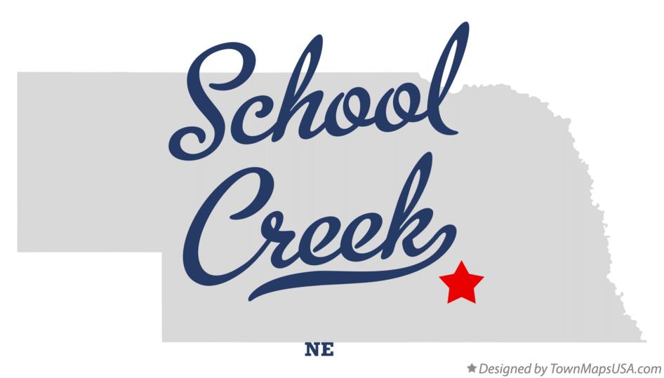 Map of School Creek Nebraska NE