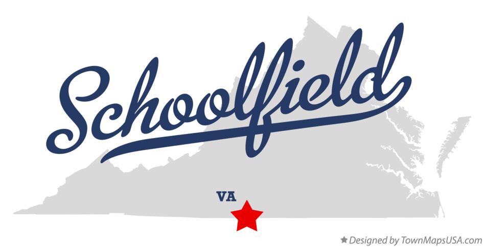 Map of Schoolfield Virginia VA