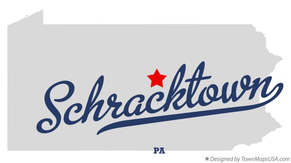 Map of Schracktown Pennsylvania PA
